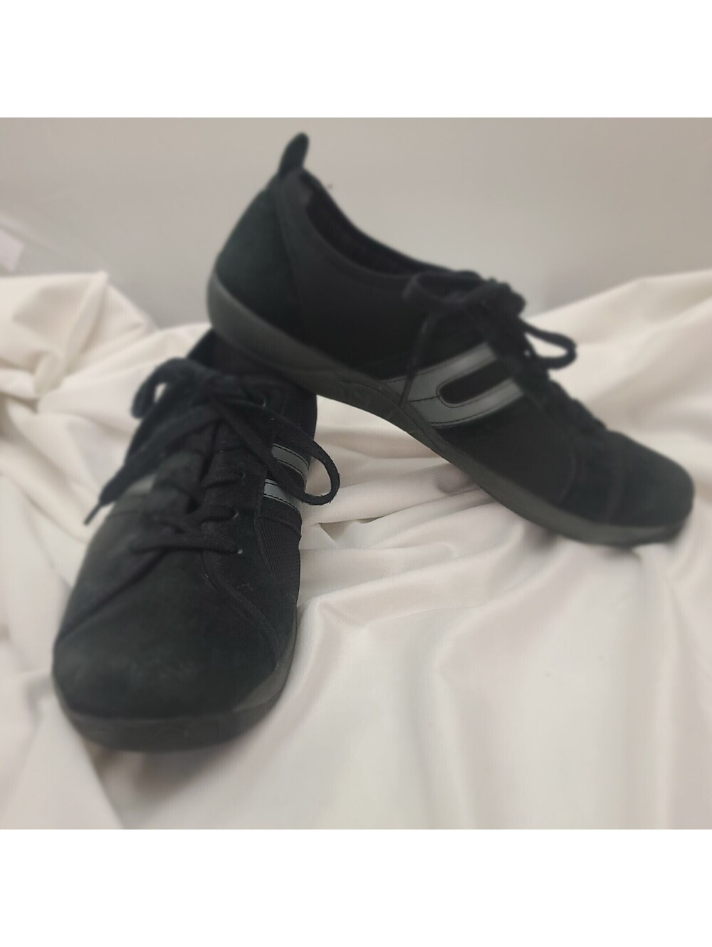 Dansko Heidi Suede Shoes Size 9.5 Black Suede 3M Scotchgard Removable Footbed